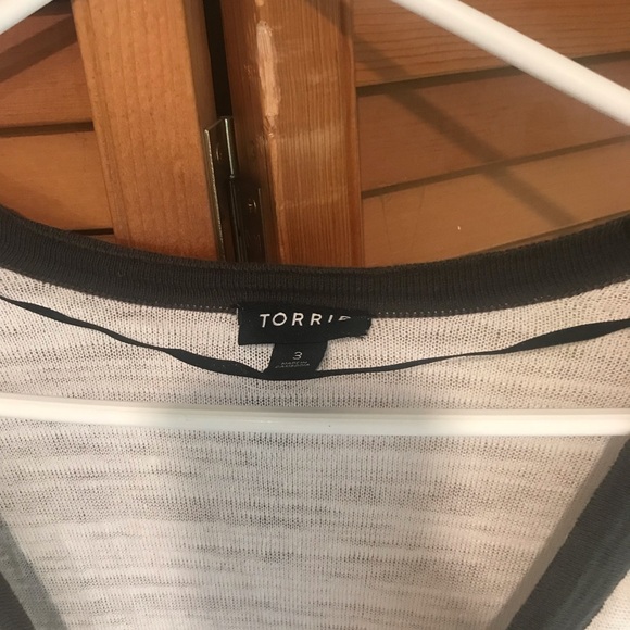 Size 3 Torrid color block cardigan. - Picture 3 of 10